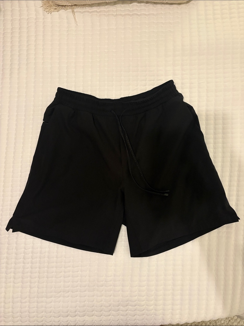 Lululemon Men's Black Athletic Swim trunks 7in